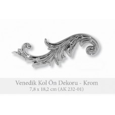 Venedik Kol Ön Dekoru - Krom